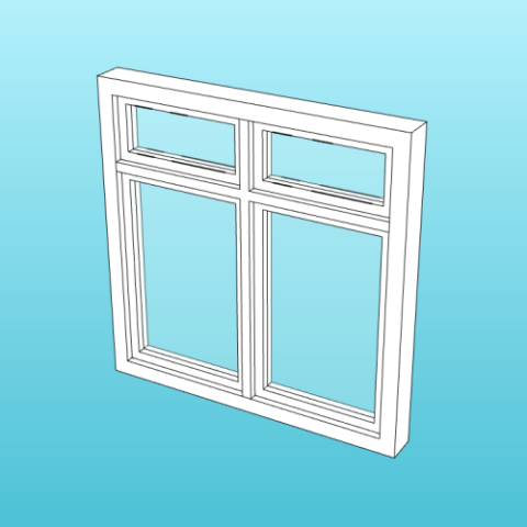 Swing Window with 2x2 leaves. Swing Window with 2x2 leaves.