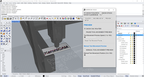 A simple to use, cross platform, CNC / Gcode / CAM plugin for programming of 3 axis routers. A simple to use, cross platform, CNC / Gcode / CAM plugin for programming of 3 axis routers.