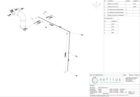 Notilus Piping is a Rhino plugin for 3D piping featuring database integration, pipe library, HVAC routing, and spool drawing automation. Notilus Piping is a Rhino plugin for 3D piping featuring database integration, pipe library, HVAC routing, and spool drawing automation.