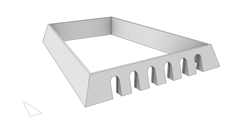 Wall created from a custom section profile, that can be changed by each wall. Wall created from a custom section profile, that can be changed by each wall.