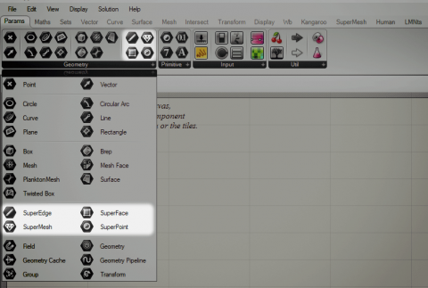 Toolkit for easy pattern-making on NURBS Surfaces, via their conversion to special Mesh-like objects, topologically structured in rows and columns.
Toolkit for easy pattern-making on NURBS Surfaces, via their conversion to special Mesh-like objects, topologically structured in rows and columns.