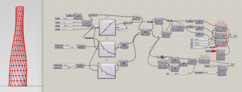 Twist tower example using mesh piping in python Twist tower example using mesh piping in python