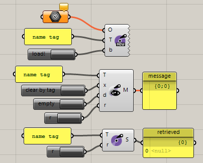 A trio of components that communicate with GH temporary storage (sticky library), to help with design optioning. A trio of components that communicate with GH temporary storage (sticky library), to help with design optioning.