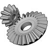 RhinoGears is a plugin that can be used to generate custom gears, including involute gears, racks, bevel gears and helical gears.
