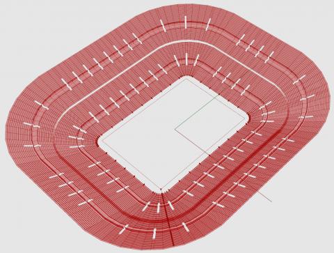 Generate stadium geometry and analyse view quality
