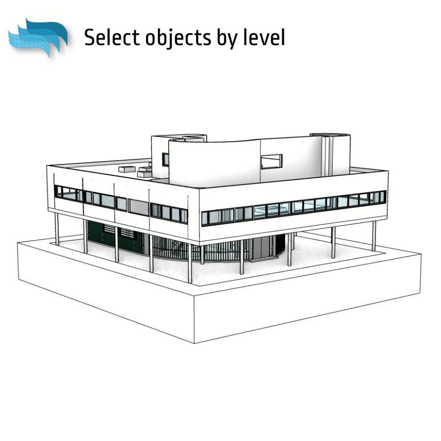 With this Grasshopper definition you can easyly select Rhino and VisualARQ objects by VisualARQ level. With this Grasshopper definition you can easyly select Rhino and VisualARQ objects by VisualARQ level.