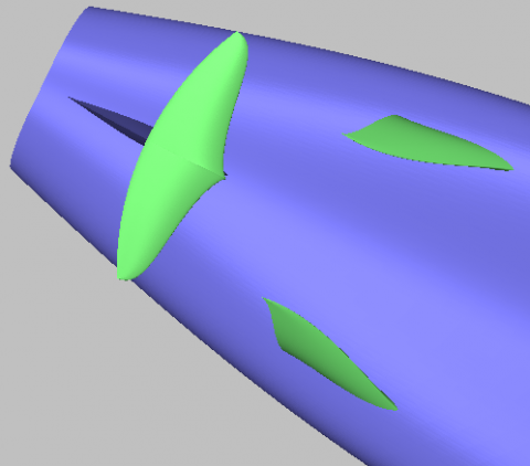 New and unique mathematical model for parametric design of airfoils and 3D geometric objects such as wings, fins, bulbs, hydrofoils