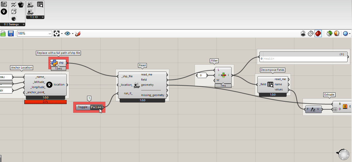 A basic plugin for Grasshopper to read and write shapefile and geojson.
