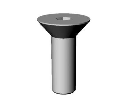 Many Rhino models of various fasteners.