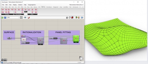 Improve conceptual design process by getting rationalized q-meshes and panels on free-form surfaces in seconds
