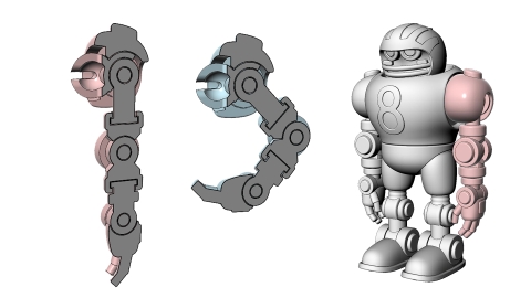 3D-printable Articulated Robot Toy | Food4Rhino