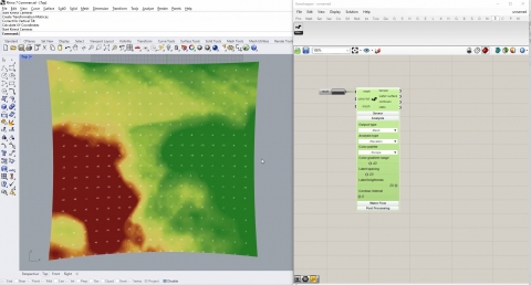 Sandworm is a Grasshopper plug-in that helps bridge between analog and digital modelling of landscapes.