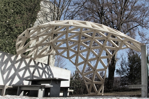 Sawfish, because it creates, based on complex triangulated shapes, solid beam and plate geometry with planar sides, which can be sawn using a saw as tool only.