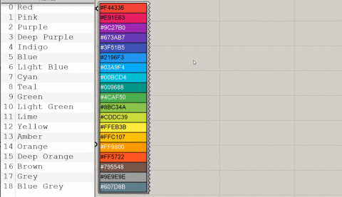 This plugin adds additional color options for Grasshopper 3d including new palettes, color theory sets, and color space conversions.
