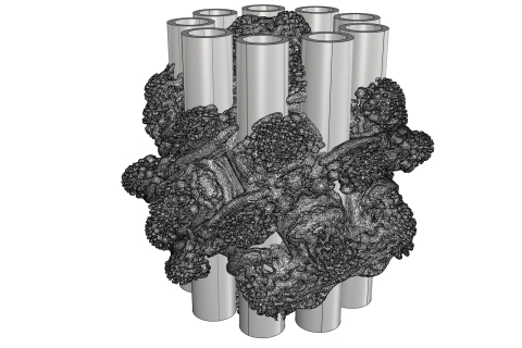 MeshWrap lets you create wrapped meshes from NURBS geometry, SubDs and meshes. MeshWrap is built on top of the OpenVDB library