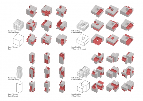 Mondrian inspired 2D composition & neo-plastic 3D form generator
