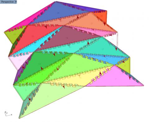 Tools for the design of freeform Timber Plate Structures (TPS)
