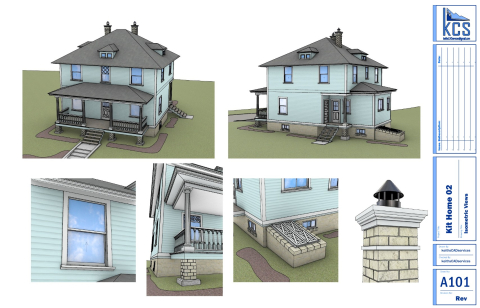 This is based off a Sears Kit Home, probably from about 1920. Important Note: I