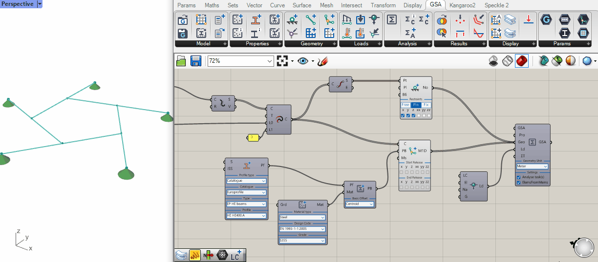 Official Oasys GSA Grasshopper Plugin. Oasys GSA is a comprehensive structural analysis program with versatile design capabilities. 