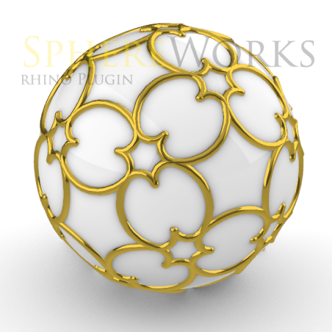 Spheres Ornaments design assistant For Rhino 6. Free To Try.
