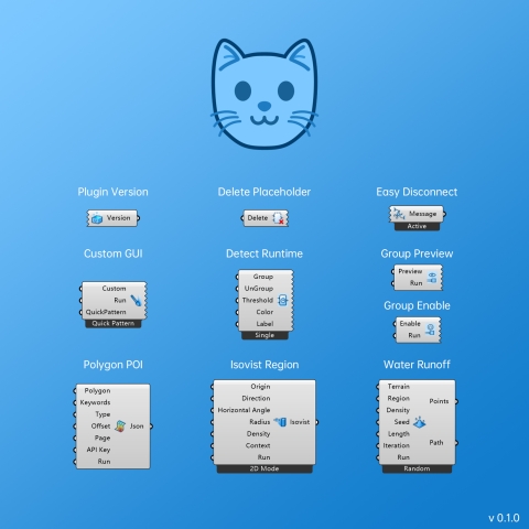 A small tool I developed during my architectural design course to facilitate analyzing and controlling Grasshopper. (Still work in process)