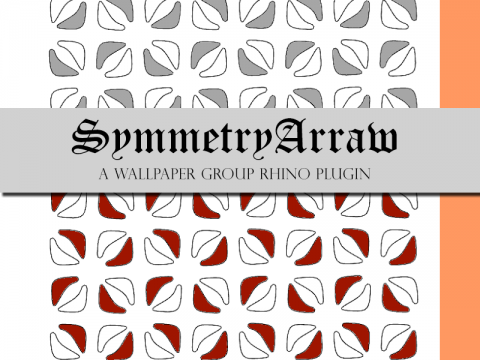A Wallpaper-group Symmetry Array Tool For Rhino
