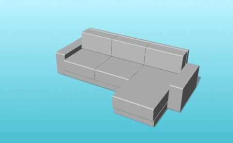 Parametric Kivik Sofa with Chaise Longue from IKEA for VisualARQ