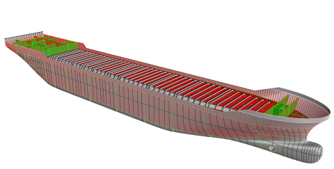 Parametric modeling tool for marine structures - efficient modeling to calculate weight and center of gravity - Now with link to ShipConstructor!
