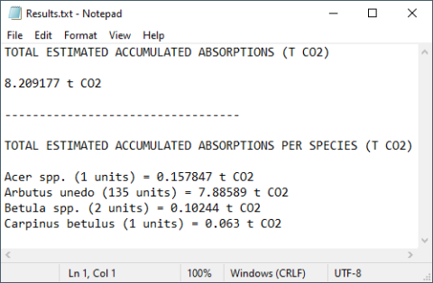 This Grasshopper definition reads the plants created in a Lands Design model and calculates the CO2 absorption for a specified period of permanence.