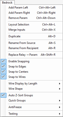 Bedrock aims to be a comprehensive toolkit to improve the Grasshopper experience with UI tweaks, utility functions and components.

