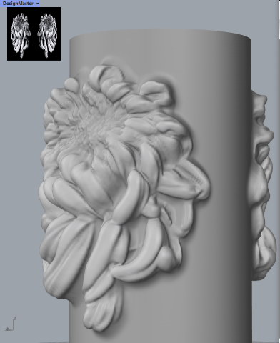 AI optimized relief that turn a single image to a 3d NurbsSurface.