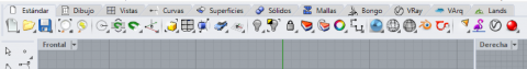 Modern Rhino 7 toolbar