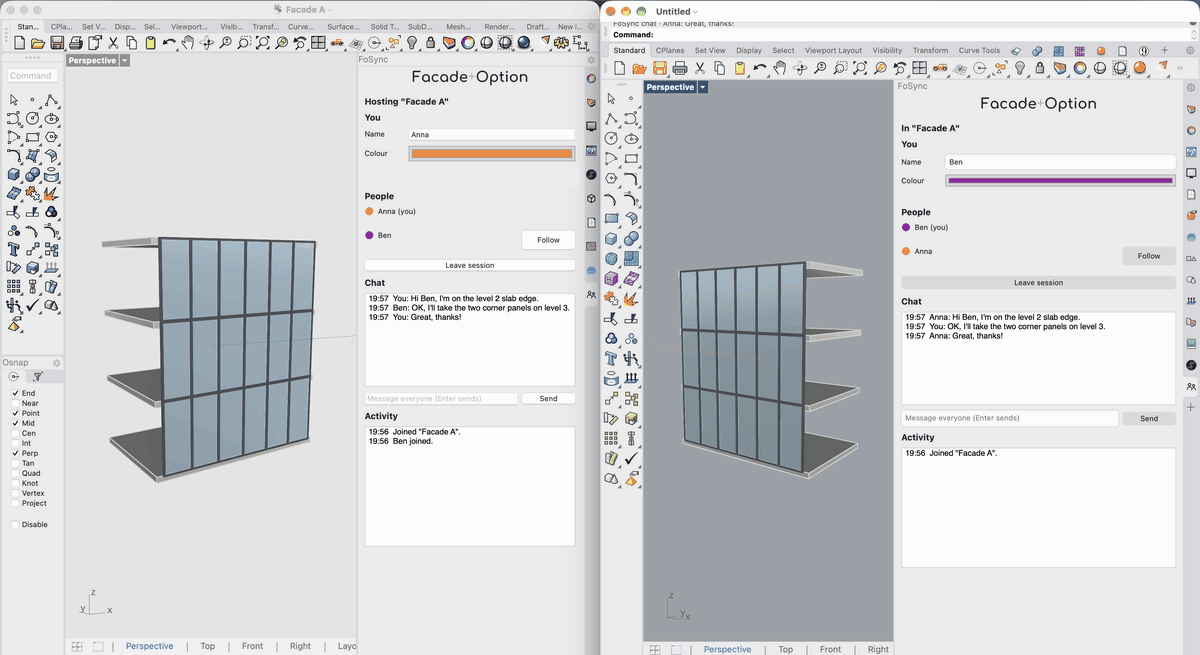 FacadeOptionSync for Rhino | Food4Rhino