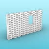 Parametric Brick Screen Wall with fully editable brick size and brick gap