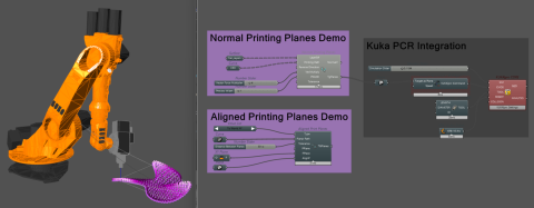 Non-PlanaR3D is an algorithm/plugin developed for Grasshopper that helps the designer create paths/curve paths that will be used by 3D printers and robotic arms.