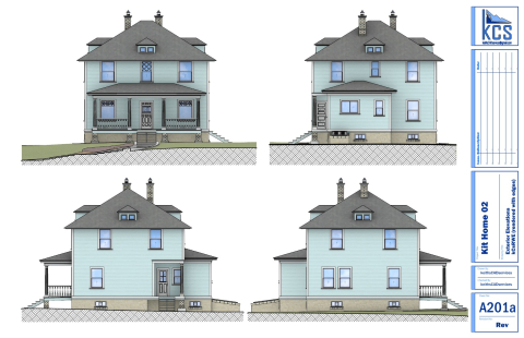 This is based off a Sears Kit Home, probably from about 1920. Important Note: I