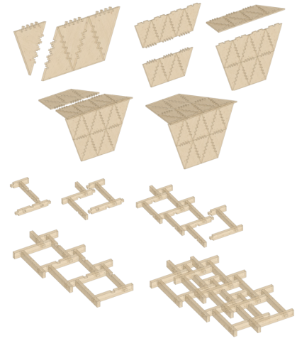 A collaborative design tool for integrally-attached timber plate structures.
