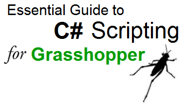 C# scripting in Grasshopper is a step by step guide for beginners with many examples and tutorials.