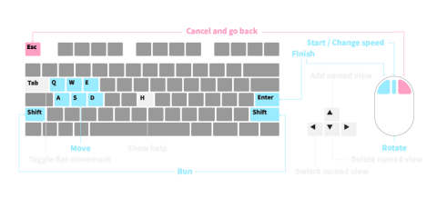 A plugin for Rhinoceros with game-like walk mode and aimpoint zoom depth