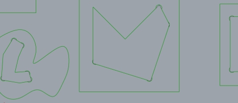 Trimming inner corners of closed curves according to the diameter of the cutting tool (for CNC machines)