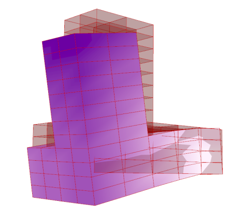 Finite element analysis for volumetric objects. Structural engineering tool for estimating deformations and stresses in the BREP-like, objects.