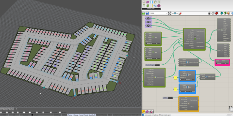 Parking Solver is a plugin to automatize the layout planning of open plot parking lots. 