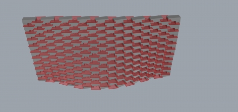 Parabrick is a grasshopper definition used for designing parametric brick walls.