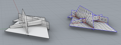 Automatic mesher for thin-shell structures in Rhino
