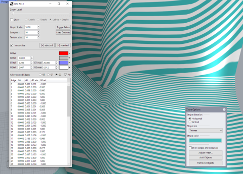 This plugin allows to select a single surface or multiple surfaces and polysurfaces to analyse edge continuity without needing to select any edges.