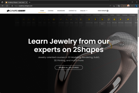 Learn Jewelry from our experts on RhinoArtisan. Jewelry-oriented courses in 3D Modeling, Rendering, SubD, 3D Printing, and much more.