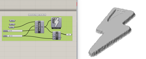 Blendim is a plugin that lets you transform curves, shading, and objects into images and heightmaps or curves.