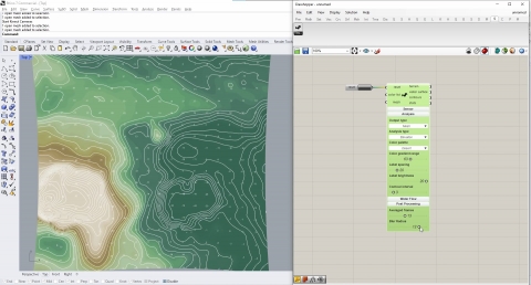 Sandworm is a Grasshopper plug-in that helps bridge between analog and digital modelling of landscapes.