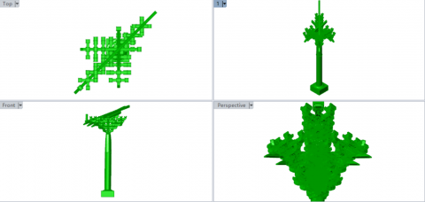 生成营造法式大木作转角铺作的斗栱。Xi.gha is the Main Generator. Generating Corner Column Set of the Chinese traditional wooden carpentry system.
