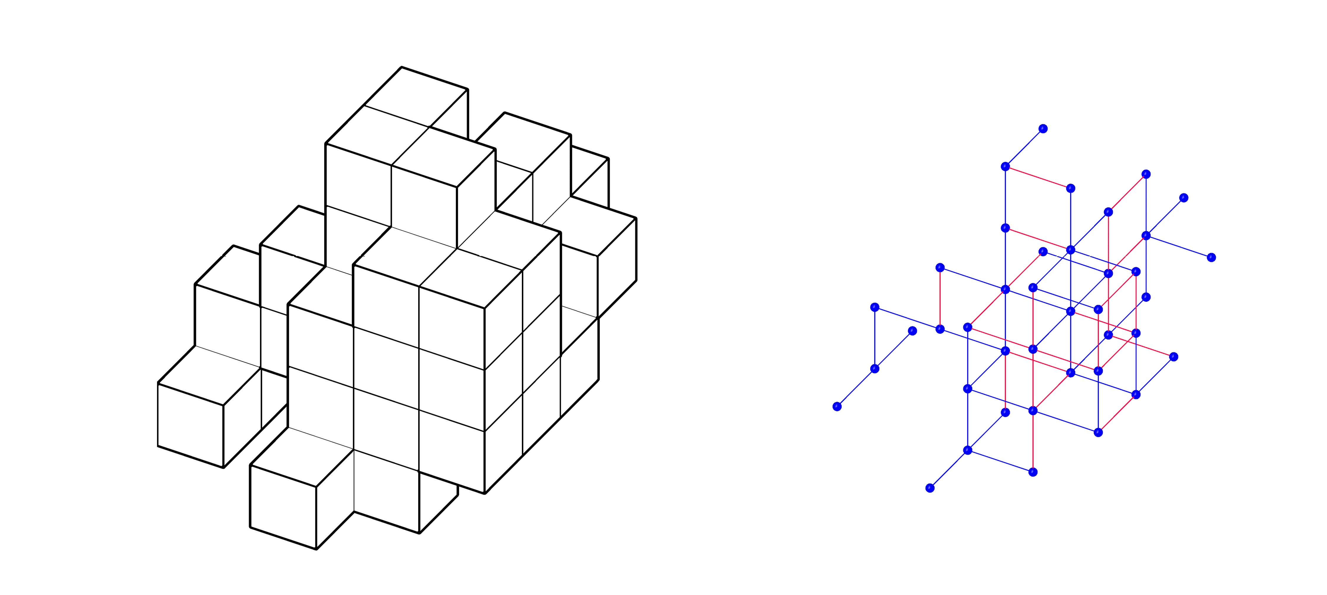 Deterministic control and graph representation of modular aggregations. An independent extension of Wasp for Grasshopper by Andrea Rossi.
